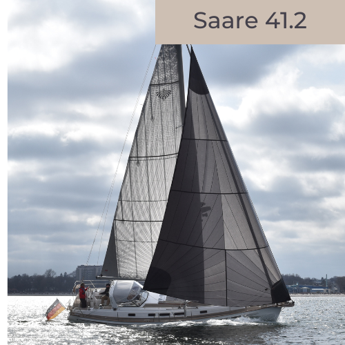 Saare Yachts 41.2 unter Segeln und Gennaker